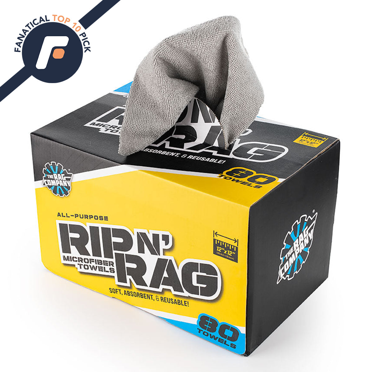 The Rag Company Rip N' Rag - Multi Purpose Microfiber Towels