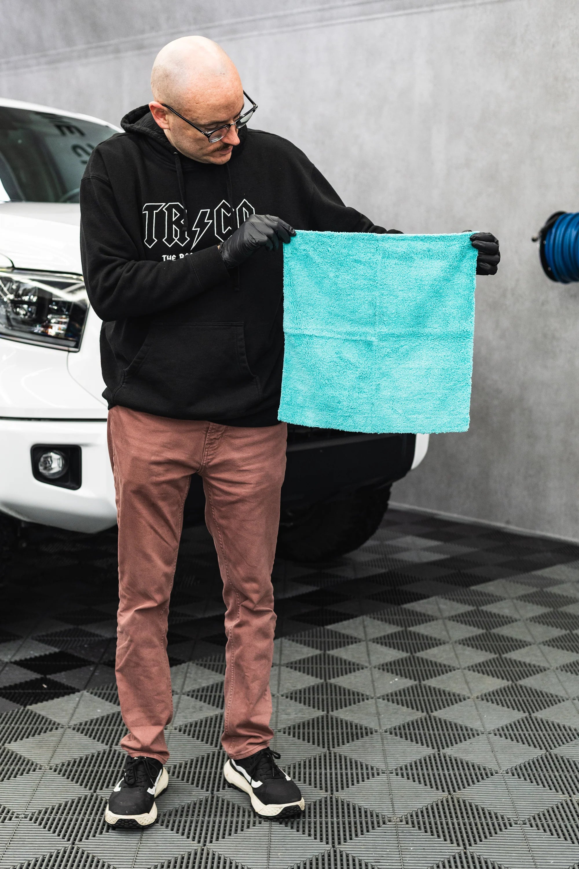The Rag Company Creature Edgeless 16" x 16" 420GSM 70/30 All Purpose Towel