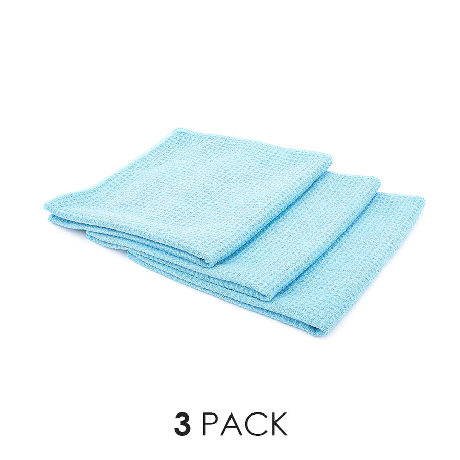The Rag Company Standard Waffle-Weave 16" x 16" Glass Towels