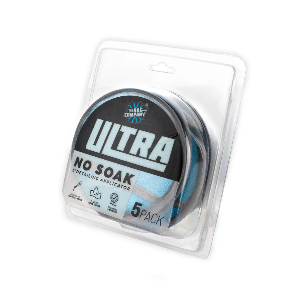 The Rag Company Ultra No Soak Round Detailing Applicator (5 Pack)